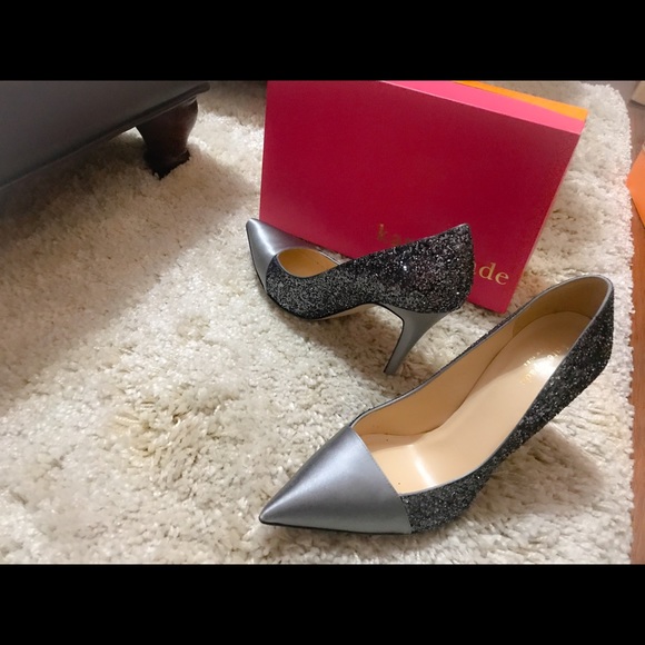 Kate Spade Leandre Glitter/Smokey Grey Satin - Picture 4 of 4